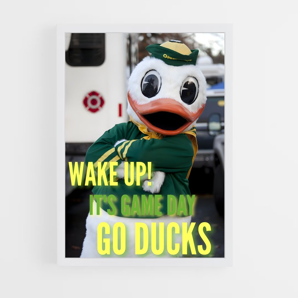 Poster Game Day avec les Ducks – affiche Basketball (vue 3)